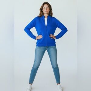 edinburgh knitwear size M zip up sweater